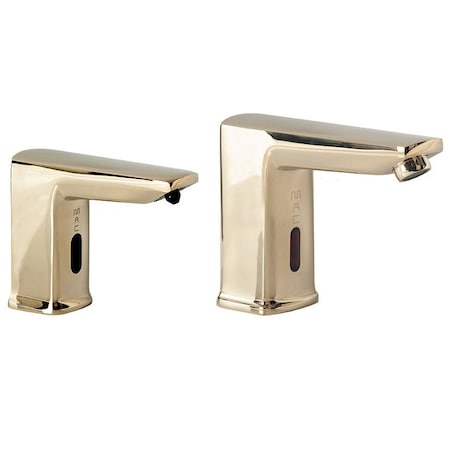 Macfaucets MP22 Matching Pair Of Faucet And Soap Dispenser, Polished Brass MP22 PB